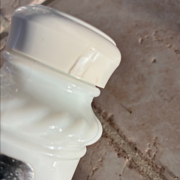 Vintage Milk Glass Spice Jars with Silver Labels, Set of 11. - Picture 9 of 9